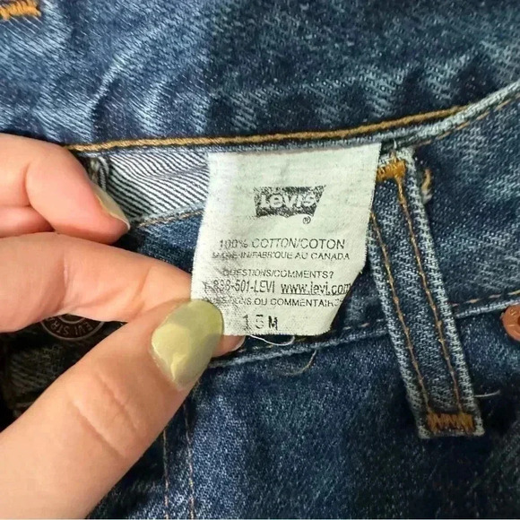 Vintage Levi wide leg  denim pants 15M/32 boho western - Picture 4 of 6